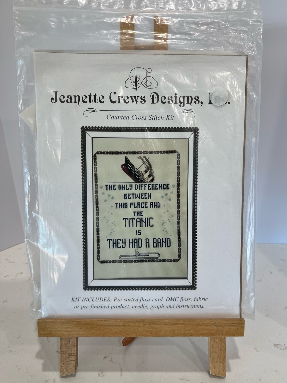 Titanic They Had a Band Counted Cross Stitch Kit Jeanette Crews - Picture 2 of 6